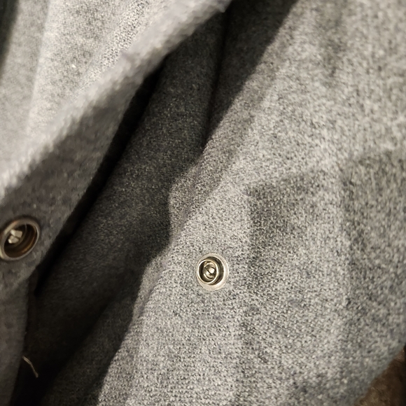 Men's Lacoste Grey Wool Coat Size 50- Excellent condition! - Picture 6 of 9